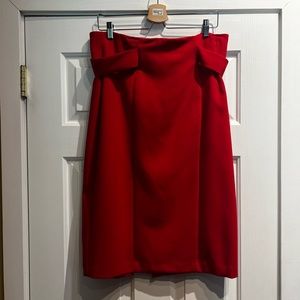 New York and Company Eva Mendes Red Pencil Skirt